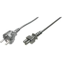Digitus Current Cable [1x PG plug 1x C5 Mickey Mouse socket] 1.20 m Black